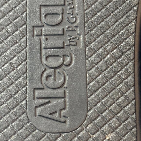 Alegria KYL-168X Leather Slides Sandals EU 36 (US 6–6.5) Butterfly Wedge Pastel - Picture 11 of 13